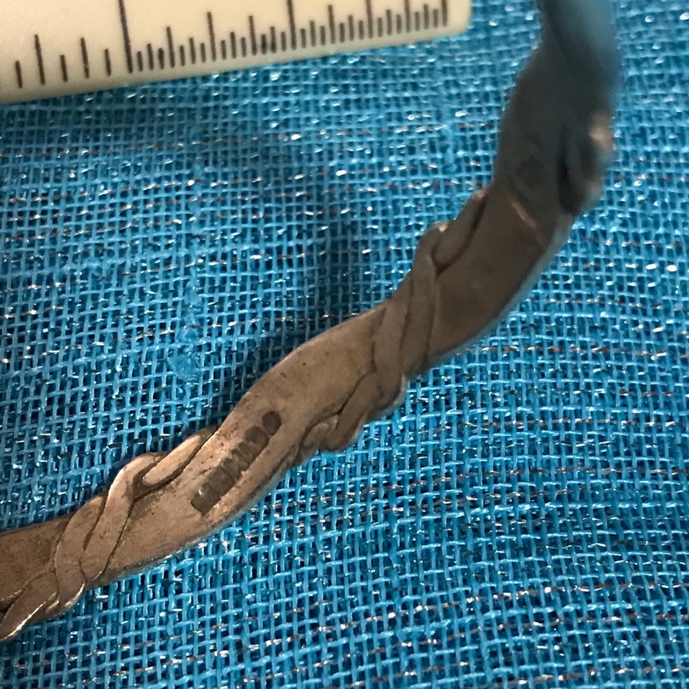 Heavy vintage sterling bracelet - Picture 5 of 5